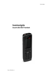 Ascom d63 DECT handset Snelstartgids