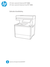 HP Color LaserJet Enterprise MFP 5800 Gebruikershandleiding