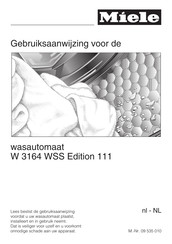 Miele W 3164 WSS Gebruiksaanwijzing