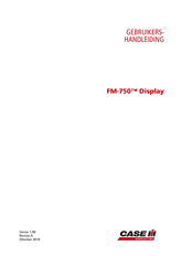 Case IH FM-750 Gebruikershandleiding
