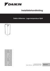 Daikin Altherma EHVX04S18CB Installatiehandleiding