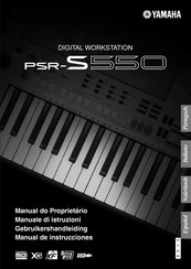 Yamaha PSR-S550 Gebruikershandleiding