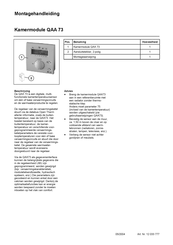 Elco QAA 73 Montagehandleiding