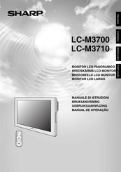 Sharp LC-M3700 Gebruiksaanwijzing