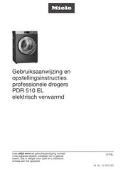 Miele PDR 510 EL Gebruiksaanwijzing