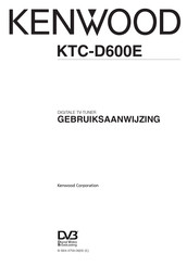 Kenwood KTC-D600E Gebruiksaanwijzing