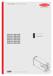 Fronius Selectiva 4020 2kW Gebruiksaanwijzing