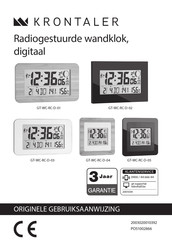 Krontaler GT-WC-RC-D-03 Originele Gebruiksaanwijzing