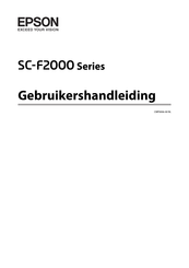 Epson SC-F2000 Series Gebruikershandleiding