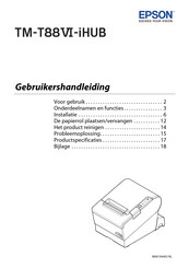 Epson TM-T88VI-iHUB Gebruikershandleiding