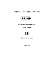 Brink B-8W III Installatievoorschrift