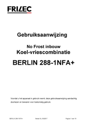 Frilec BERLIN 288-1NFA plus Gebruiksaanwijzing