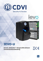 CDVI IEVO-U ultimate Installatiehandleiding