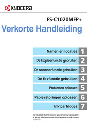 Kyocera FS-C1020MFP+ Verkorte Handleiding