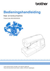 Brother 888-G30 Bedieningshandleiding