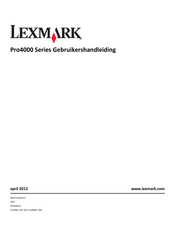 Lexmark 4447 Gebruikershandleiding