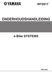 Yamaha e-Bike SYSTEMS X0S Series Onderhoudshandleiding