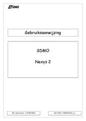 SDMO Nexys 2 Gebruiksaanwijzing