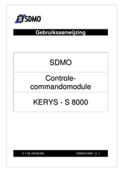 SDMO KERYS S 8000 Gebruiksaanwijzing