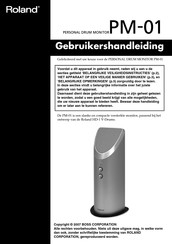 Roland PM-01 Gebruikershandleiding