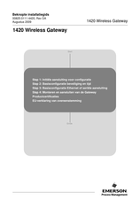 Emerson Smart Wireless 1420 Installatiegids