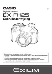 Casio Exilim EX-FH25 Gebruiksaanwijzing