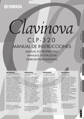 Yamaha CLAVINOVA CLP-320 Gebruikershandleiding