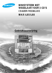 Samsung MAX-L65 Gebruiksaanwijzing