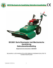 Billy Goat BC2601 Series Gebruikershandleiding