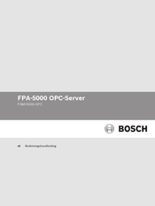 Bosch FSM-5000-OPC Bedieningshandleiding