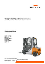 Still RX70-25/600 Oorspronkelijke Gebruiksaanwijzing