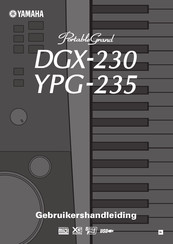 Yamaha PortableGrand DGX-230 Gebruikershandleiding