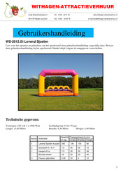 Withagen-Attractieverhuur WS-2012.01 Gebruikershandleiding