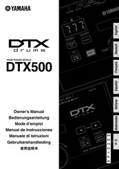 Yamaha DTX500 Gebruikershandleiding