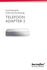 Bernafon TELEFOON ADAPTER 2 Installatiegids