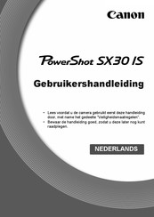 Canon PowerShot SX30 IS Gebruikershandleiding