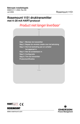 Emerson Rosemount 1151 Installatiegids