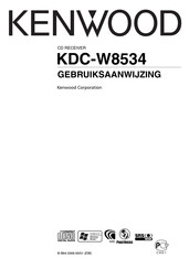 Kenwood KDC-W8534 Gebruiksaanwijzing