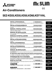 Mitsubishi Electric Mr.SLIM SEZ-KD35VA Installatiehandleiding