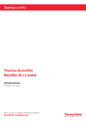 Thermo Scientific Microliter 48 x 2 sealed Gebruiksaanwijzing