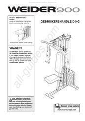 Weider 900 Gebruikershandleiding