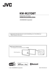 JVC KW-M27DBT Gebruiksaanwijzing