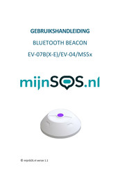 mijnSOS EV-07BX-E Gebruikshandleiding