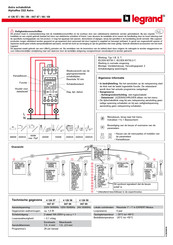 LEGRAND 4 126 59 Gebruiksaanwijzing