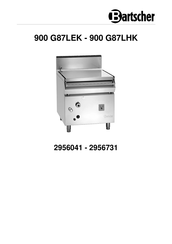 Bartscher 900 G87LEK Gebruiksaanwijzing