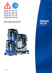 Nilfisk ALTO Attix 30-01 XC Gebruiksaanwijzing