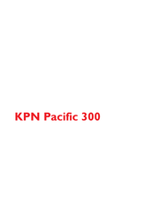 KPN Pacific 300 Handleiding