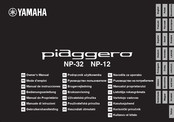 Yamaha piaggero NP-32 Gebruikershandleiding