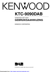 Kenwood KTC-9090DAB Gebruiksaanwijzing