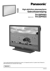 Panasonic TH-50PHW3 Gebruiksaanwijzing